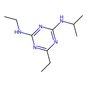 4-N,6-diethyl-2-N-propan-2-yl-1,3,5-triazine-2,4-diamine structure