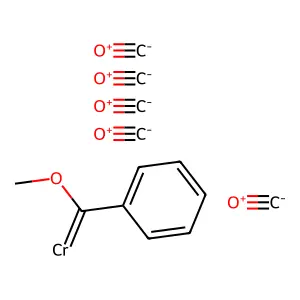 Pentacarbonyl(alpha-methoxybenzylidene)chromium structure