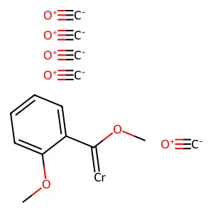 Chromium,pentacarbonyl(o,alpha-dimethoxybenzylidene)- structure
