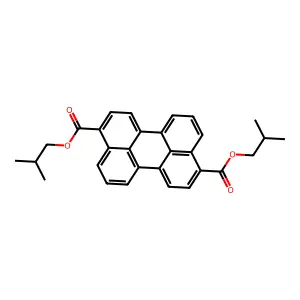 Diisobutyl 3,9-perylenedicarboxylate structure