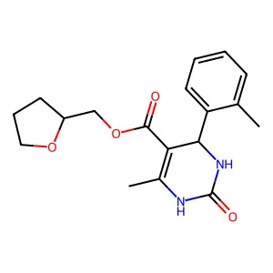 (S)-((S)-Tetrahydrofuran-2-yl)methyl 6-Methyl-2-oxo-4-(o-tolyl)-1,2,3,4-tetrahydropyrimidine-5-carboxylate structure