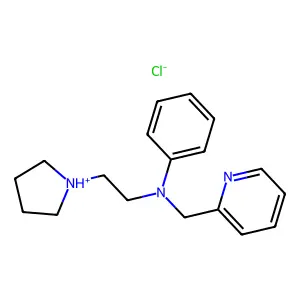 Aniline, N-(2-pyridylmethyl)-N-(2-(1-pyrrolidinyl)ethyl)-, hydrochloride structure