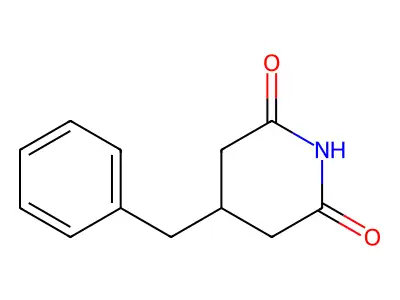 4-Benzylpiperidine-2,6-dione structure