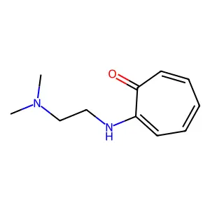 2,4,6-Cycloheptatrien-1-one, 2-((2-(dimethylamino)ethyl)amino)- structure