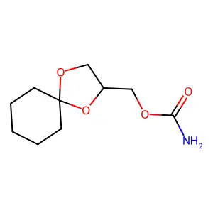 1,4-二氧杂螺[4.5]癸烷-2-甲醇氨基甲酸酯 structure