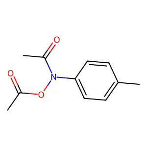 ACETOHYDROXAMIC ACID, N-(p-TOLYL)-, ACETATE structure