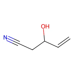 3-Hydroxy-4-pentenenitrile structure