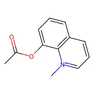 8-(Acetyloxy)-1-methyl-quinolinium structure