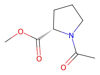 Methyl 1-acetylpyrrolidine-2-carboxylate structure