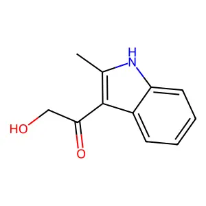 羟甲基2-甲基-3-吲哚基酮 structure