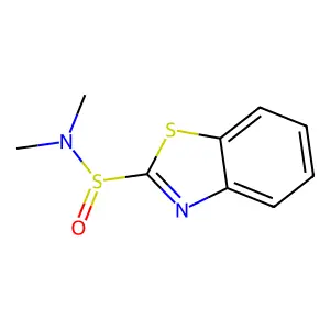 N,N-二甲基-2-苯并噻唑亚磺酰胺 structure