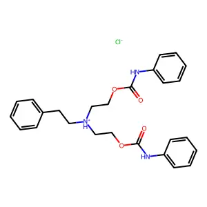Carbanilic acid, diester with phenethyliminodiethanol, hydrochloride structure