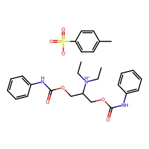 Carbanilic acid, 2-(diethylamino)trimethylene ester, tosylate structure
