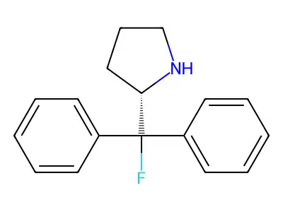 2-[Fluoro(diphenyl)methyl]pyrrolidine structure
