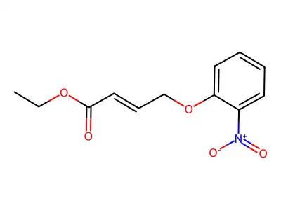 Ethyl 4-(2-nitrophenoxy)but-2-enoate structure