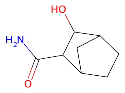 3-Hydroxybicyclo[2.2.1]heptane-2-carboxamide structure