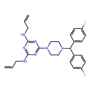 Almitrine structure