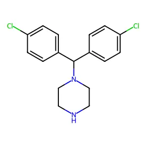 Indene-3-ethylamine, 2-(p-chlorophenyl)-N,N-dimethyl-, hydrochloride structure