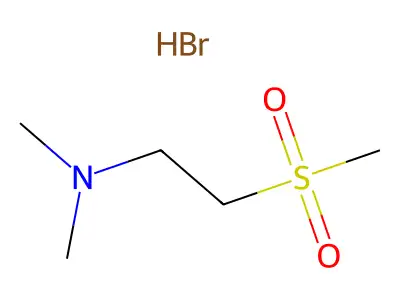 Ethanamine, N,N-dimethyl-2-(methylsulfonyl)-, hydrobromide (1:1) structure