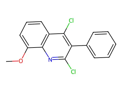 2,4-Dichloro-8-methoxy-3-phenylquinoline structure