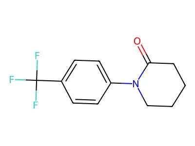 1-[4-(Trifluoromethyl)phenyl]piperidin-2-one structure