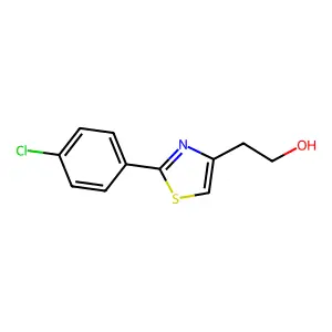 4-Thiazoleethanol, 2-(4-chlorophenyl)- structure