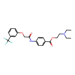 Benzoic acid, 4-((2-aminoacetyl)amino)-, ethyl ester, hydrochloride (1:1) structure
