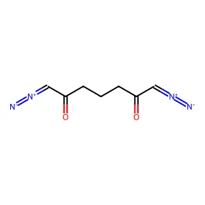 1,7-Bis(diazo)-2,6-heptanedione structure