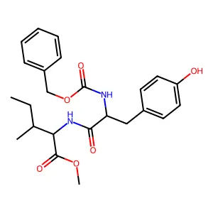 Methyl N-[(benzyloxy)carbonyl]tyrosylisoleucinate structure