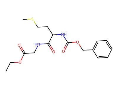 Ethyl 2-[[4-methylsulfanyl-2-(phenylmethoxycarbonylamino)butanoyl]amino]acetate structure