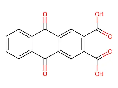 Anthraquinone-2,3-dicarboxylic Acid structure