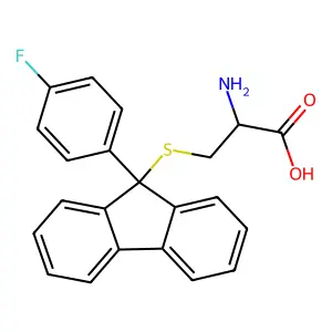 s-[9-(4-Fluorophenyl)-9h-fluoren-9-yl]cysteine structure