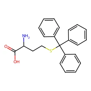 2-Amino-4-tritylsulfanylbutanoic acid structure
