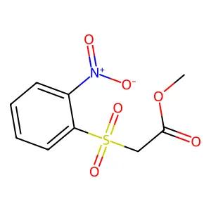Methyl [(2-nitrophenyl)sulfonyl]acetate structure