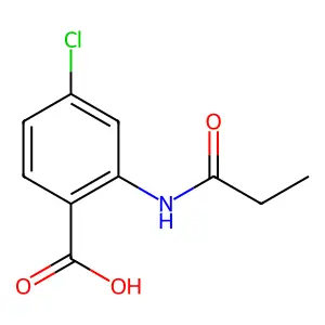4-Chloro-2-(propanoylamino)benzoic acid structure