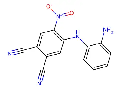 4-(2-Aminoanilino)-5-nitrobenzene-1,2-dicarbonitrile structure