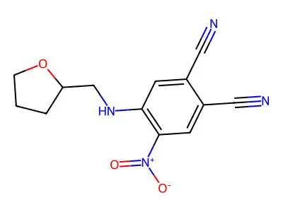 4-Nitro-5-[(tetrahydro-2-furanylmethyl)amino]phthalonitrile structure