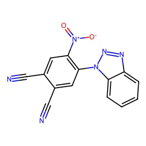 4-(Benzotriazol-1-yl)-5-nitrobenzene-1,2-dicarbonitrile structure