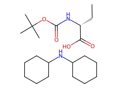 Boc-D-Abu-OH.DCHA structure