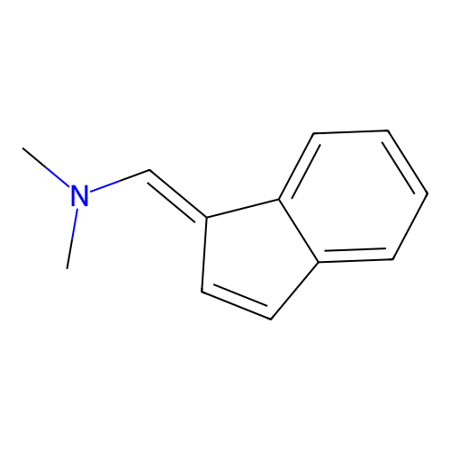 1-inden-1-ylidene-N,N-dimethylmethanamine structure