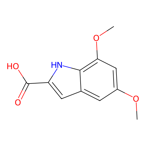5,7-dimethoxy-1H-indole-2-carboxylic acid structure