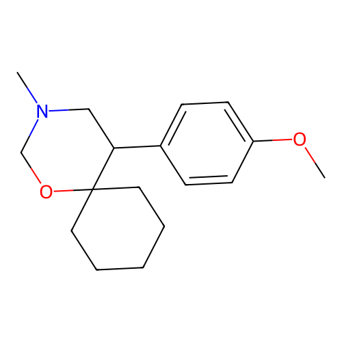 5-(4-Methoxyphenyl)-3-methyl-1-oxa-3-azaspiro[5.5]undecane structure