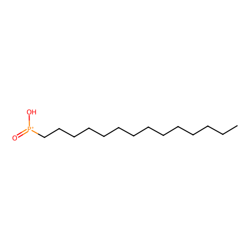 (Oxo(tetradecyl)-lambda~5~-phosphanylidene)oxidanium structure