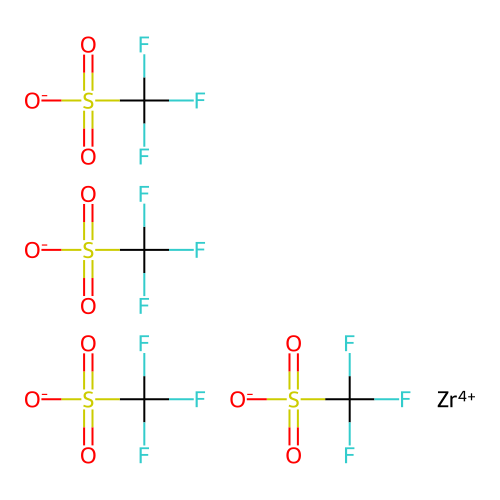 Zirconium(IV) trifluoromethanesulphonate structure