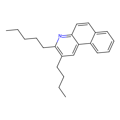 2-Butyl-3-pentylbenzo[f]quinoline structure