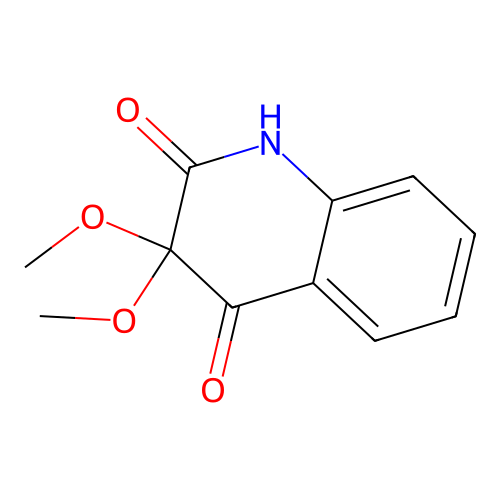 3,3-dimethoxy-1H-quinoline-2,4-dione structure