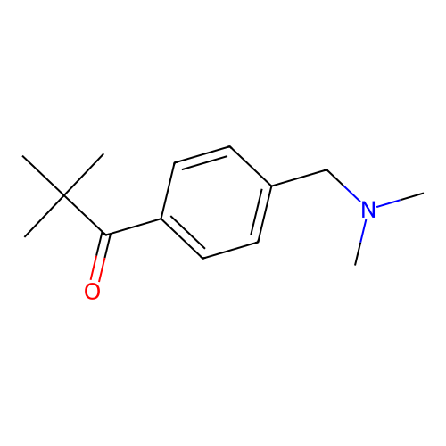 1-{4-[(Dimethylamino)methyl]phenyl}-2,2-dimethyl-1-propanone structure