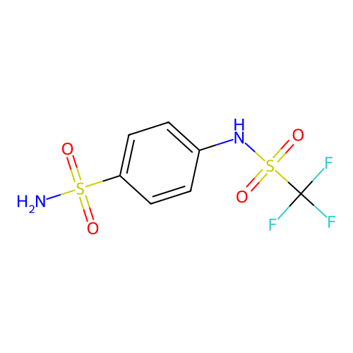 4-{[(Trifluoromethyl)sulfonyl]amino}benzenesulfonamide structure