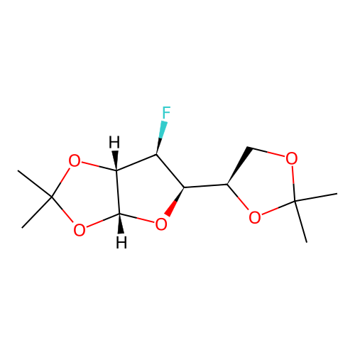 (3aR,5R,6S,6aS)-5-[(4R)-2,2-Dimethyl-1,3-dioxolan-4-yl]-6-fluoro-2,2-dimethyl-3a,5,6,6a-tetrahydrofuro[2,3-d][1,3]dioxole structure