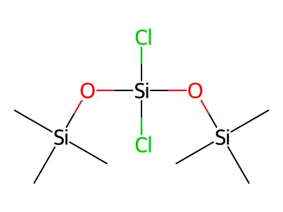 Bis(trimethylsiloxy)dichlorosilane structure